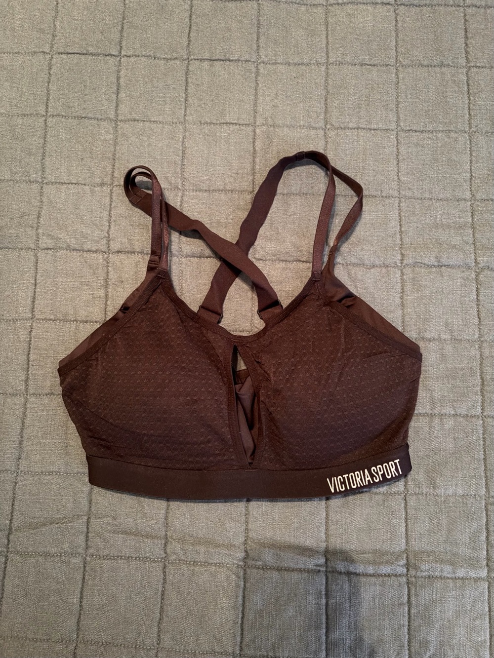 Black 2 layer Strappy Sports Bra